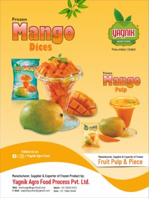 Frozen Kesar Mango Dices (Tukada)-5kg